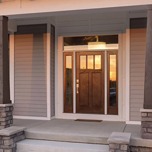 an image of a fiberglass craftsman door